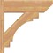 Ekena Millwork Merced Slat Smooth Outlooker, Western Red Cedar, 7 1/2"W x 24"D x 24"H OUT08X24X24MRC06SWR - alternate 2